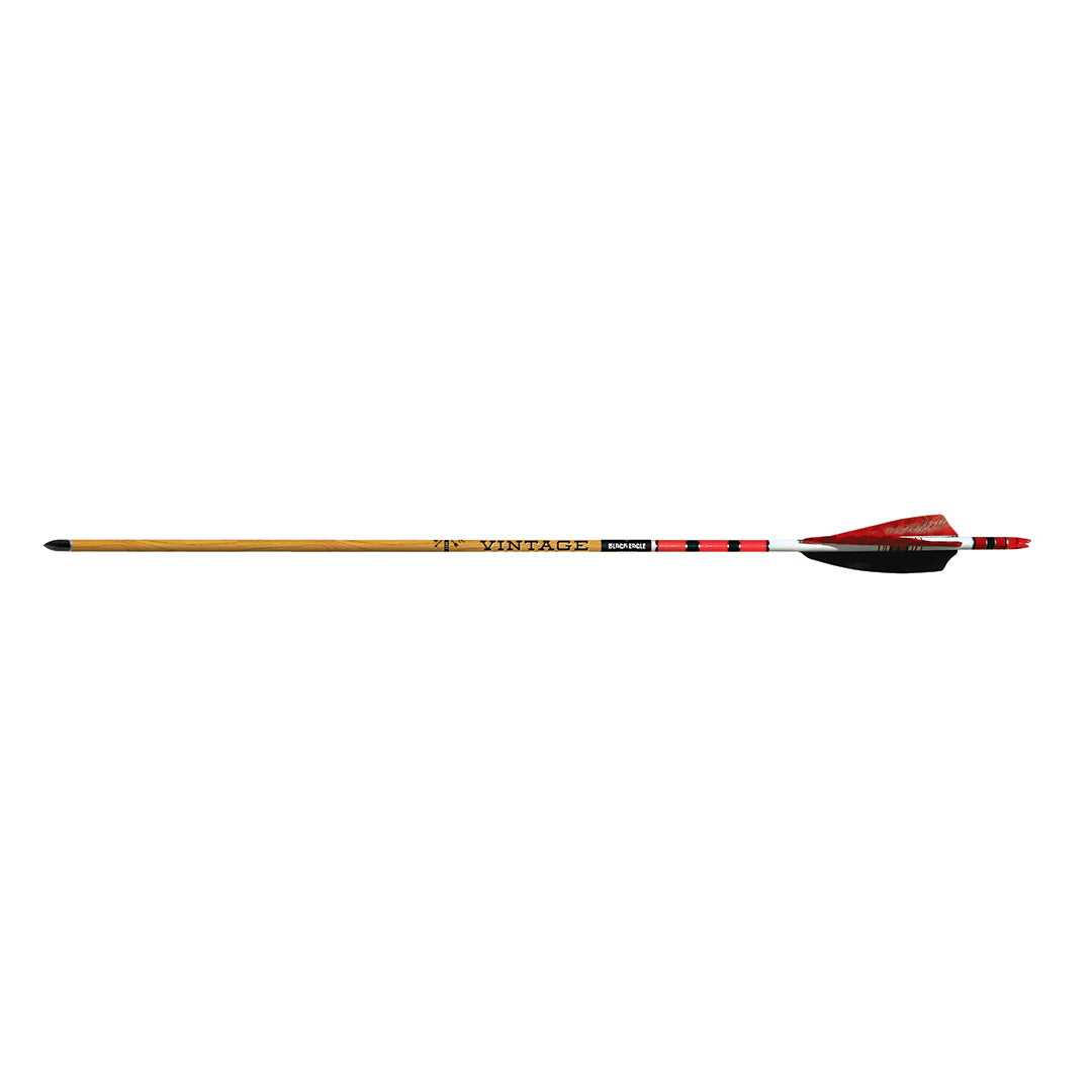 Black Eagle Pfeil Vintage mit Federn ID6.2 34" 6 Stück