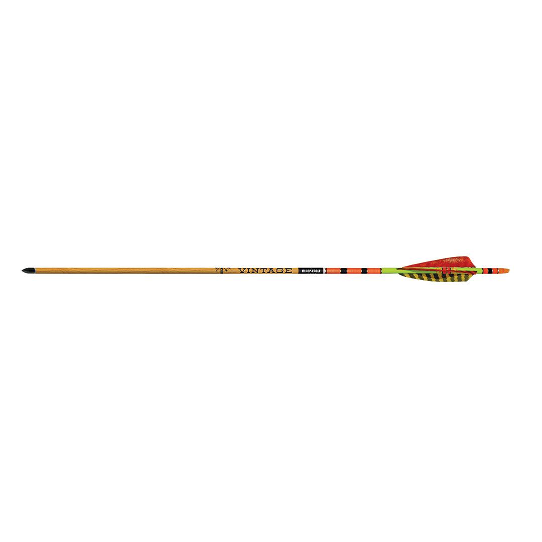 Black Eagle Pfeil Vintage mit Federn ID6.2 34" 6 Stück