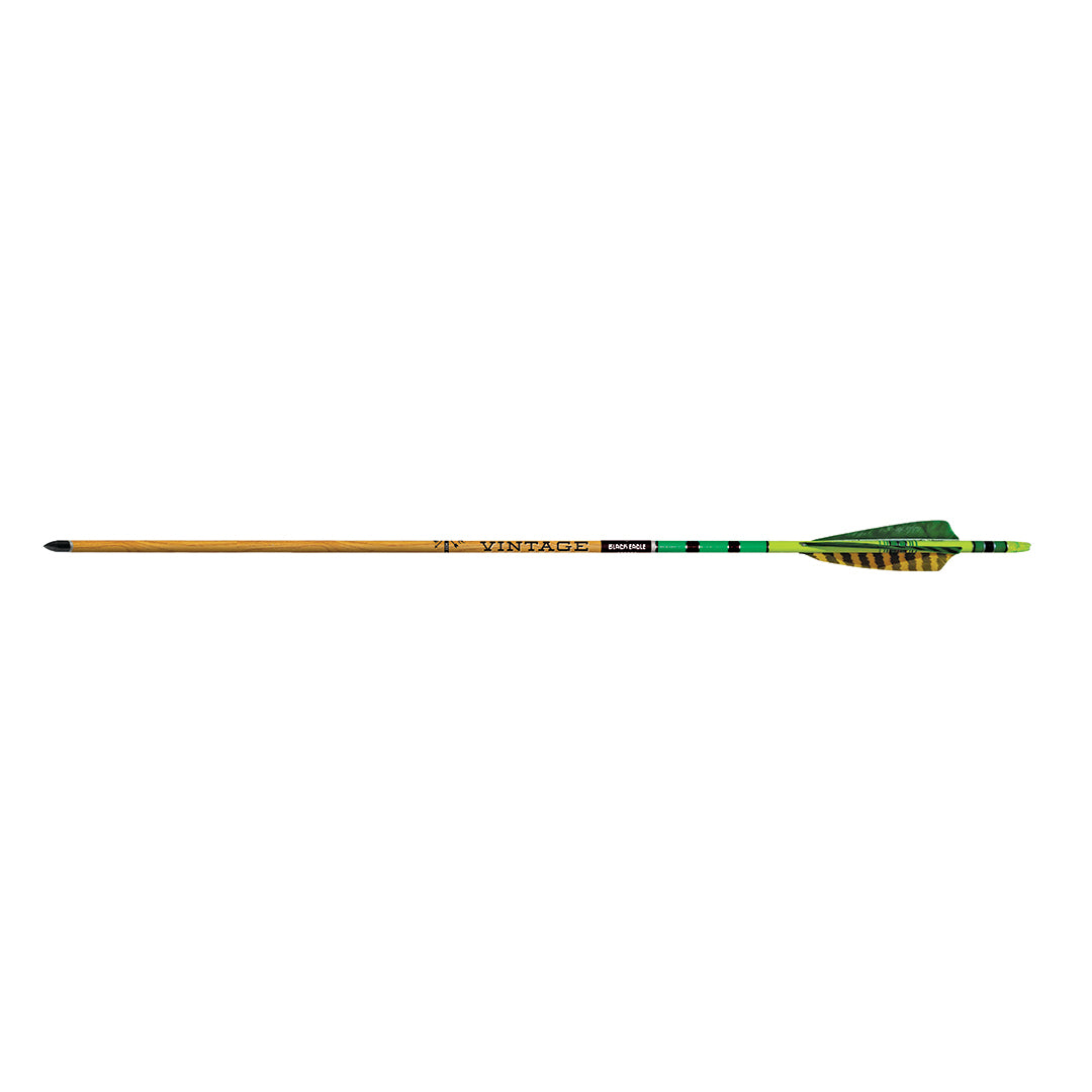 Black Eagle Pfeil Vintage mit Federn ID6.2 34" 6 Stück
