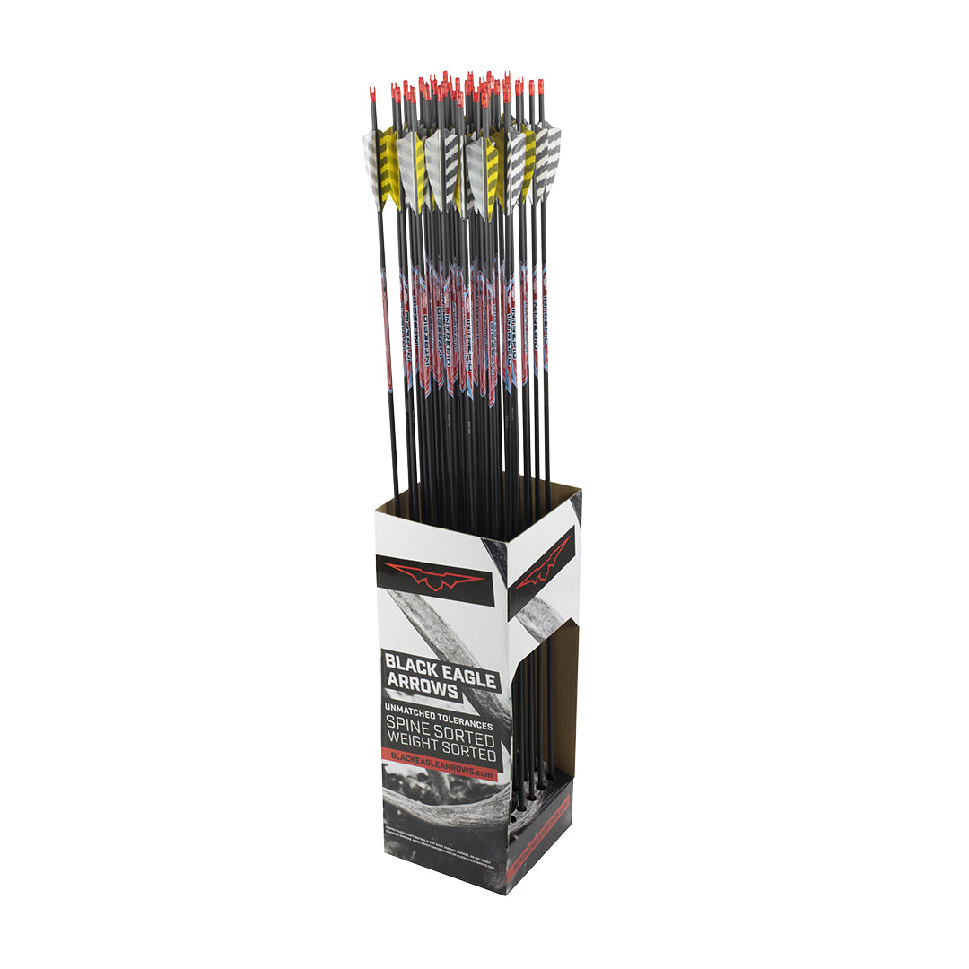 Black Eagle Pfeil Intrepid mit Federn ID4.2 32"